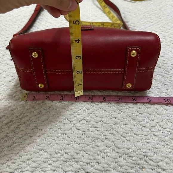 Dooney & Bourke Florentine Cameron Crossbody Red Leather - Picture 10 of 16